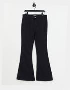 Missguided Flare Jean In Black