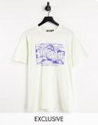 Reclaimed Vintage Inspired Santa Rosa T-shirt In Ecru-white