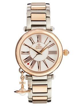 Vivienne Westwood Two Tone Numberal Watch Vv006prssl - Multicolour