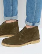 Dune Calabassas Suede Desert Boot - Green