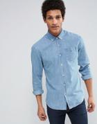 Scotch & Soda Clean Denim Chambray Shirt - Blue