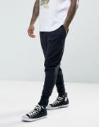 Asos Tapered Joggers In Navy - Navy