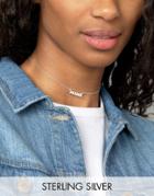 Asos Sterling Silver Sausage Choker Necklace - Silver
