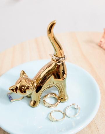Louche Cat Ring Holder - Multi