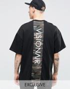 Vision Air T-shirt With Dropped Shoulders - Black
