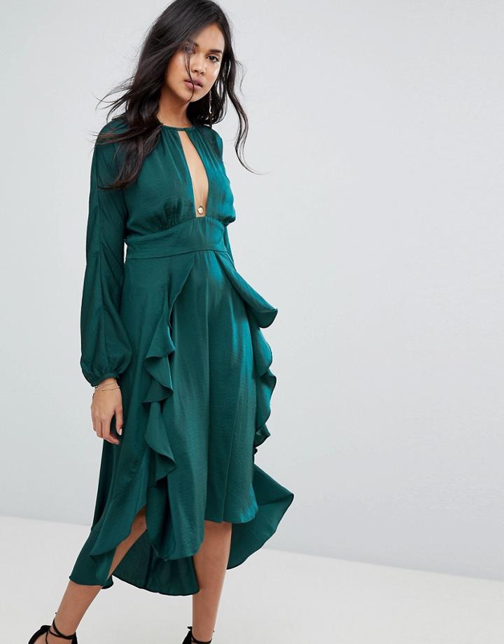 The Jetset Diaries Songbird Midi Dress - Green