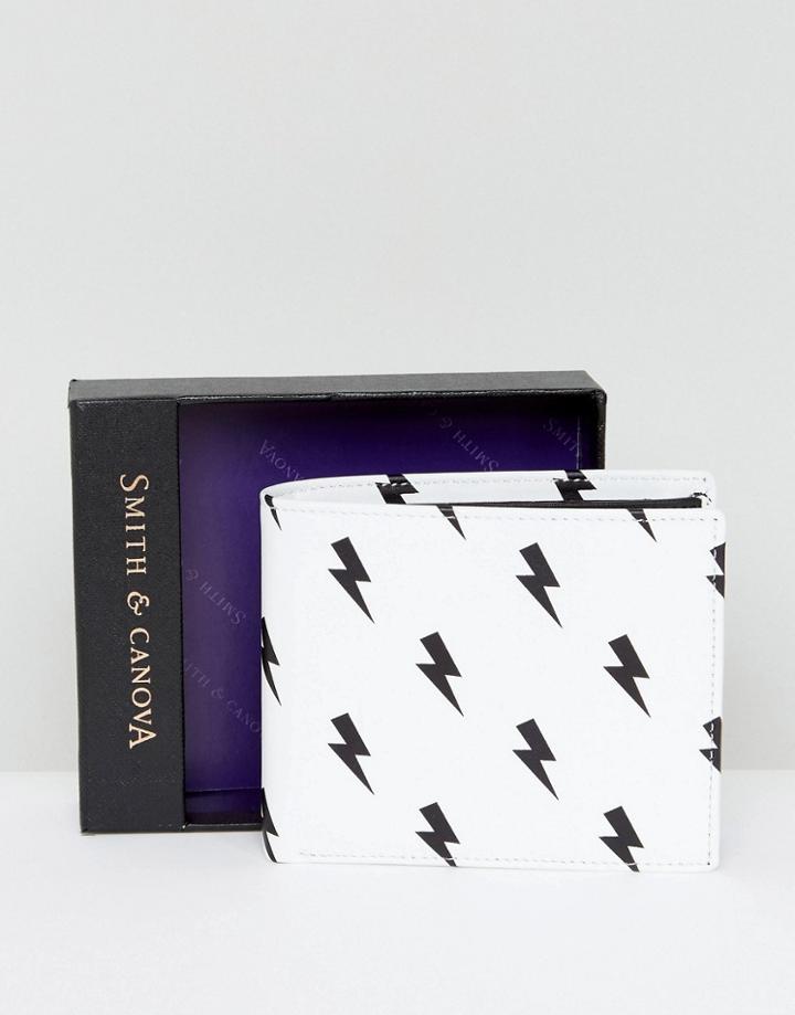 Smith And Canova Printed Leather Wallet - White