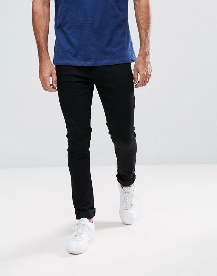 Ldn Dnm Super Skinny Jeans In Black - Black