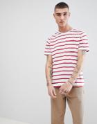 Another Influence Fitted Stretch Curved Hem T-shirt - Red