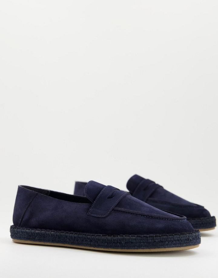 Walk London Cannes Penny Espadrilles In In Navy