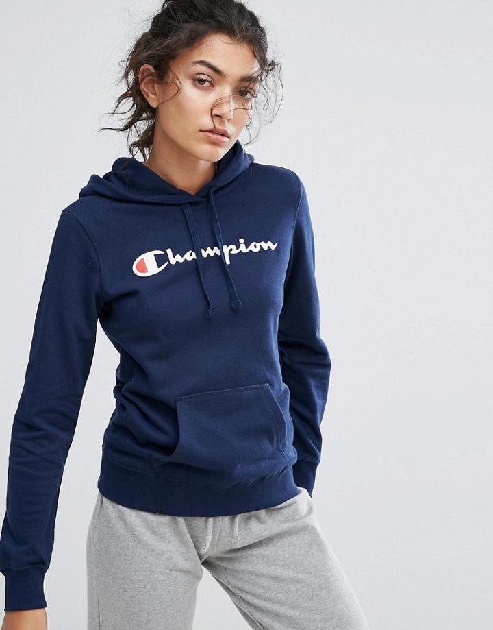Champion Hooded Sweatshirt - Navy