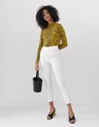 Unique21 High Rise Tailored Pants - White