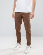 Selected Homme Chinos In Skinny Fit - Brown