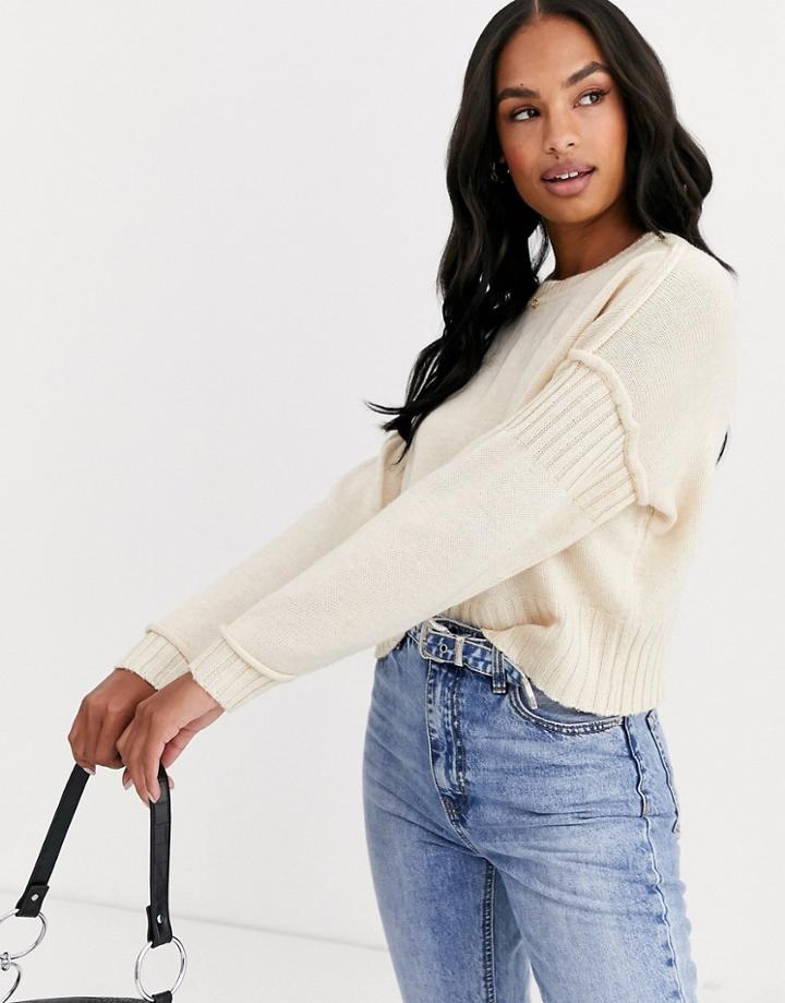 Y.a.s Cropped Knit Sweater