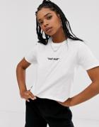 Adolescent Clothing Out Out Cropped T-shirt-white
