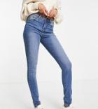 Vero Moda Tall Tanya Skinny Jeans In Mid Blue