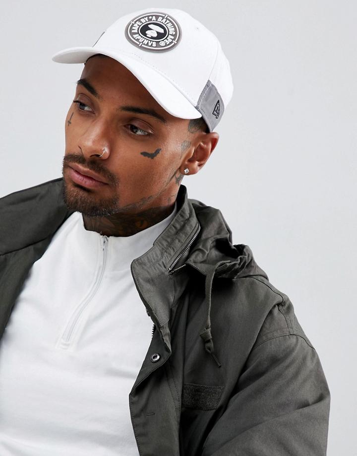 Aape By A Bathing Ape Baseball Cap With Logo Taping In White - White