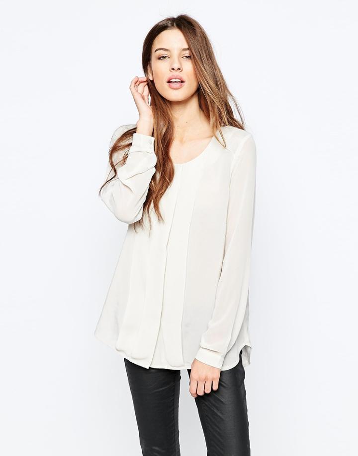 Y.a.s Wanda Panel Blouse - Moonbeam