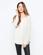Y.a.s Wanda Panel Blouse - Moonbeam