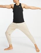 Asos 4505 Yoga Pants In Soft Touch In Oatmeal Heather-neutral