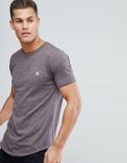 Le Breve Longline Raw Edge T-shirt - Red