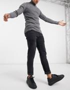 Siksilk Straight Leg Recycled Denim Jeans In Black