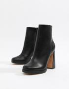 Asos Design Emira Platform Boots - Black