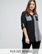 Lovedrobe Contrast Pocket Shirt - Multi