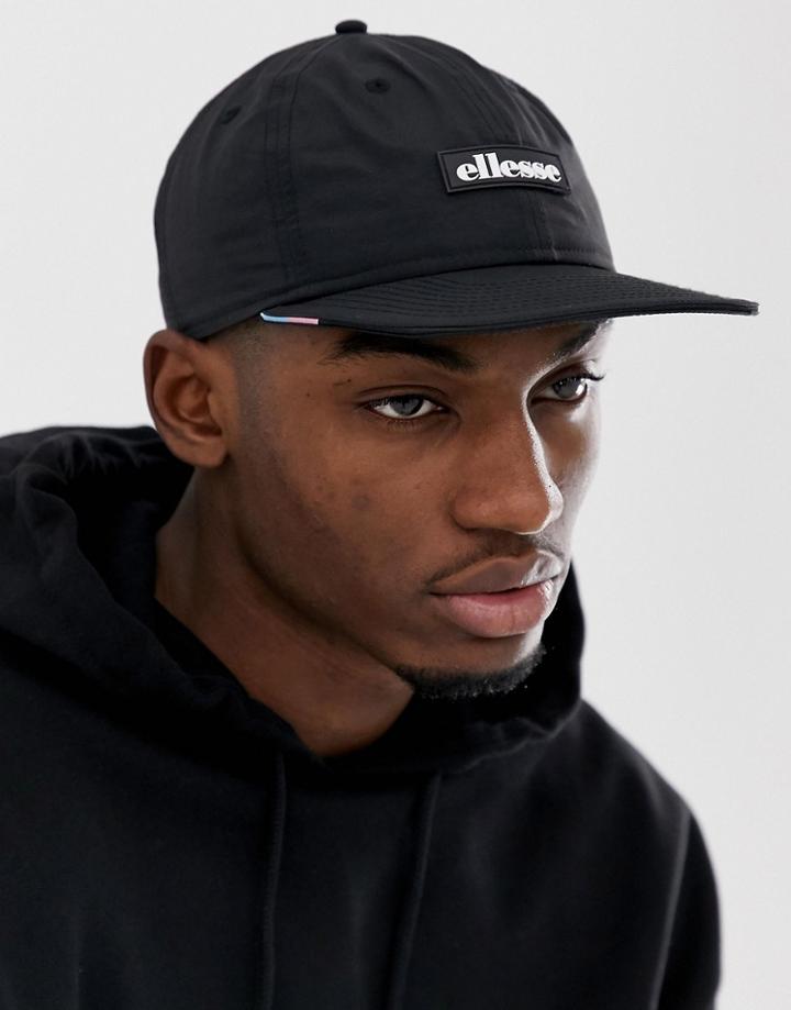 Ellesse Asti Cap With Patch Logo In Black - Black