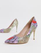 Aldo Tracey Pumps In Multi Snake - Multi