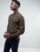 Kiomi Sweatshirt With Ma-1 Pocket Arm - Green