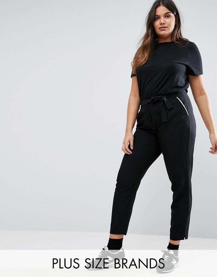 Junarose Slim Leg Tailored Pant - Black