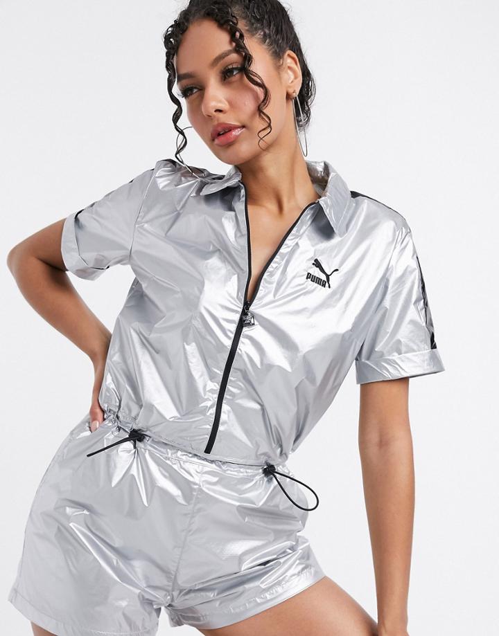 Puma Romper In Silver