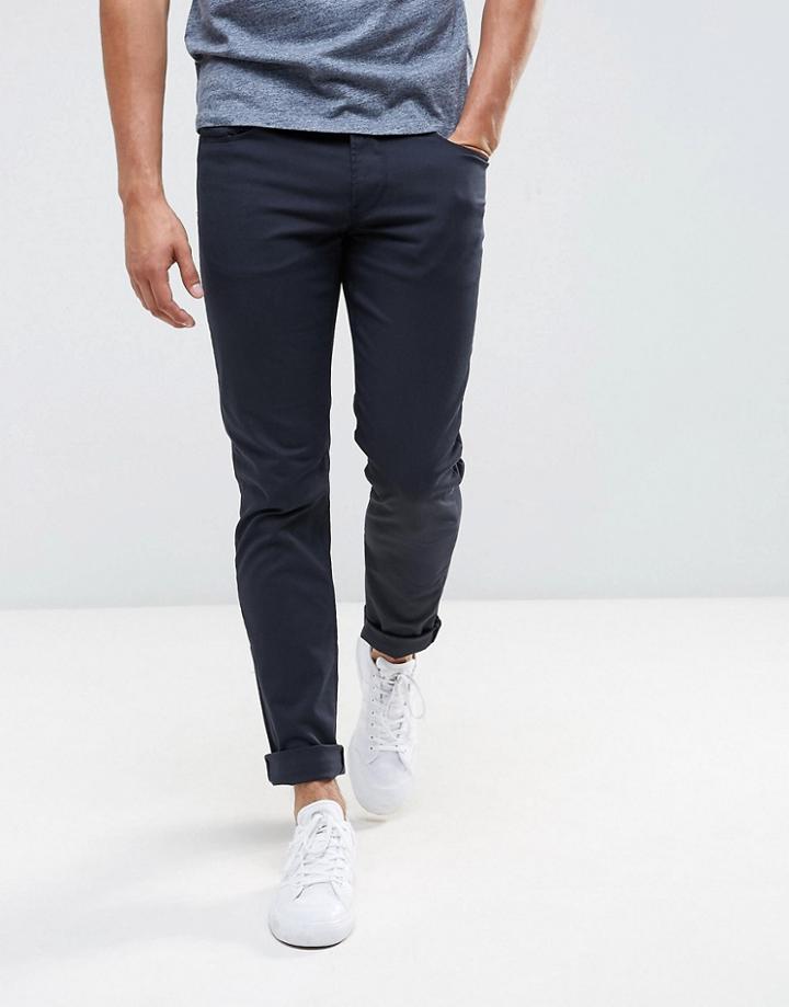 Armani Jeans J06 Slim Fit Stretch Gaberdine Jeans Navy - Navy