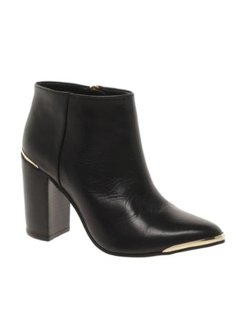 Asos Addict Leather Ankle Boots