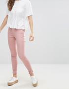 Brave Soul Pastel Skinny Jeans - Pink