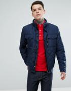Tommy Hilfiger Diamond Quilted Bomber Jacket - Navy