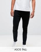 Asos Tall Super Skinny Jeans In Black - Black
