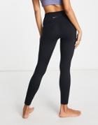 Nike Yoga Dri-fit 365 High-waisted 7/8 Leggings In Black