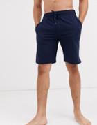 Tommy Hilfiger Lounge Shorts With Flag Logo In Navy