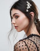 Orelia Multi Stair Hair Clip - Gold
