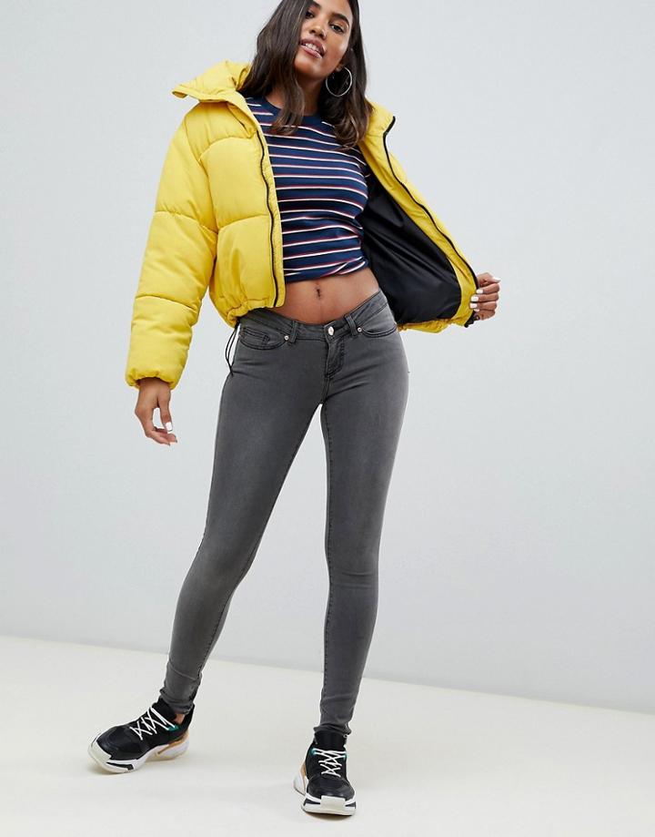 Noisy May Eve Skinny Jeans - Gray