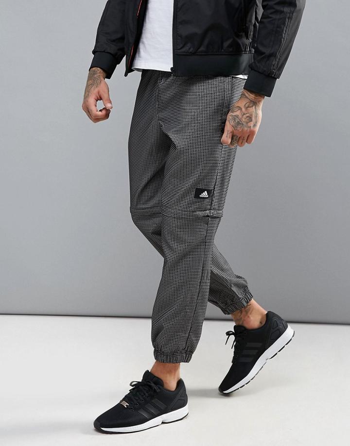 Adidas Training Bubble Check Joggers - Black