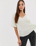 G-star Joosa Organic Cotton V-neck T-shirt - Beige