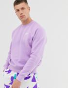 Nike Club Fleece Crew Neck Sweatshirt In Lilac