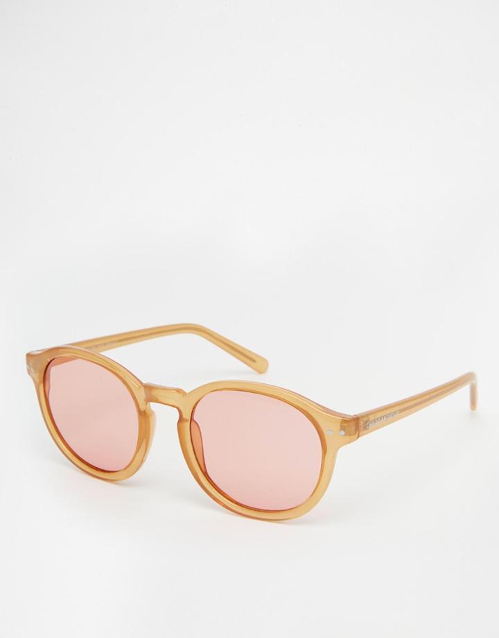 Cheap Monday Round Sunglasses - Mustard