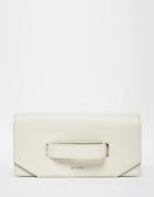 Matt & Nat Aboki Fold Over Clutch With Hand Grab In Ivory - Mist