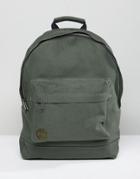 Mi-pac Canvas Backpack In Khaki - Green