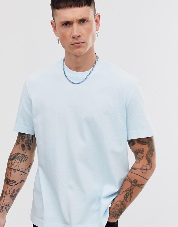 Allsaints Oversized T-shirt In Aqua Blue - Blue