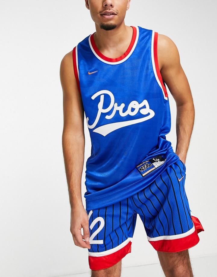Nike Dri-fit Lil Penny Basketball Tank Top In Blue